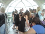 Another little escapade on the London Eye. £17 to go on it - phew. The people in the pod were mainly Americans!!! 
